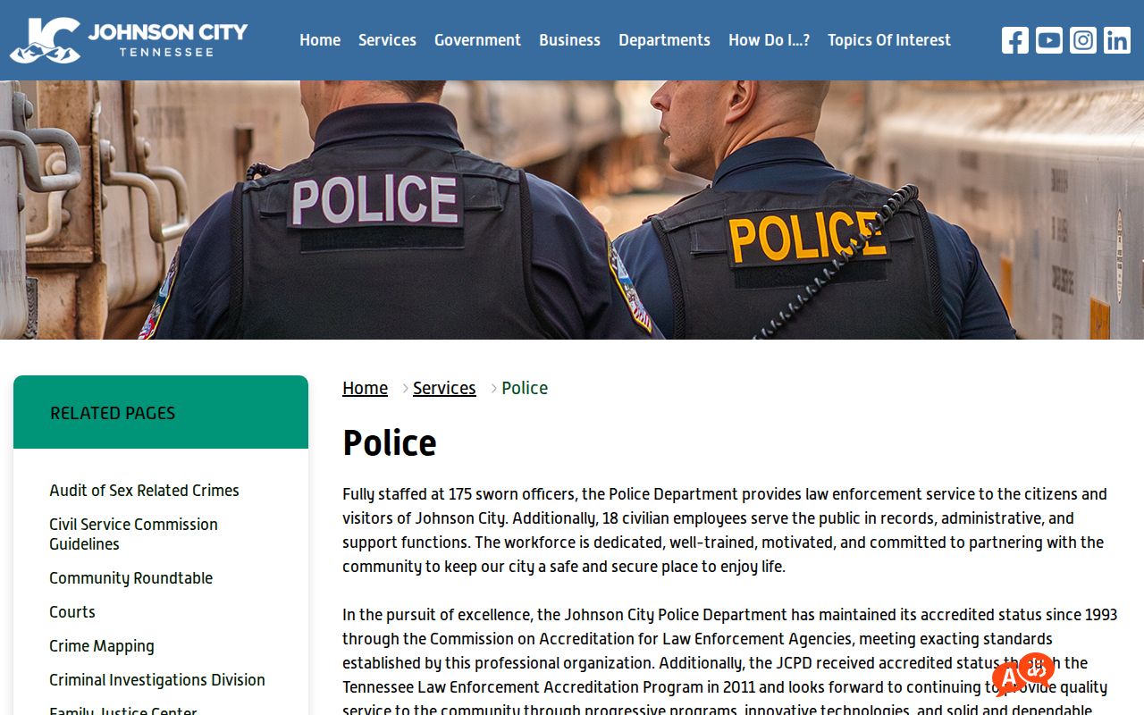 Johnson City Police official recent arrest records path